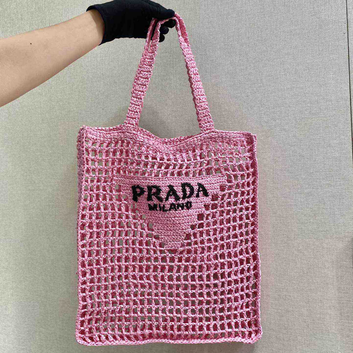 Prada Crochet Tote Bag - DopestKickz