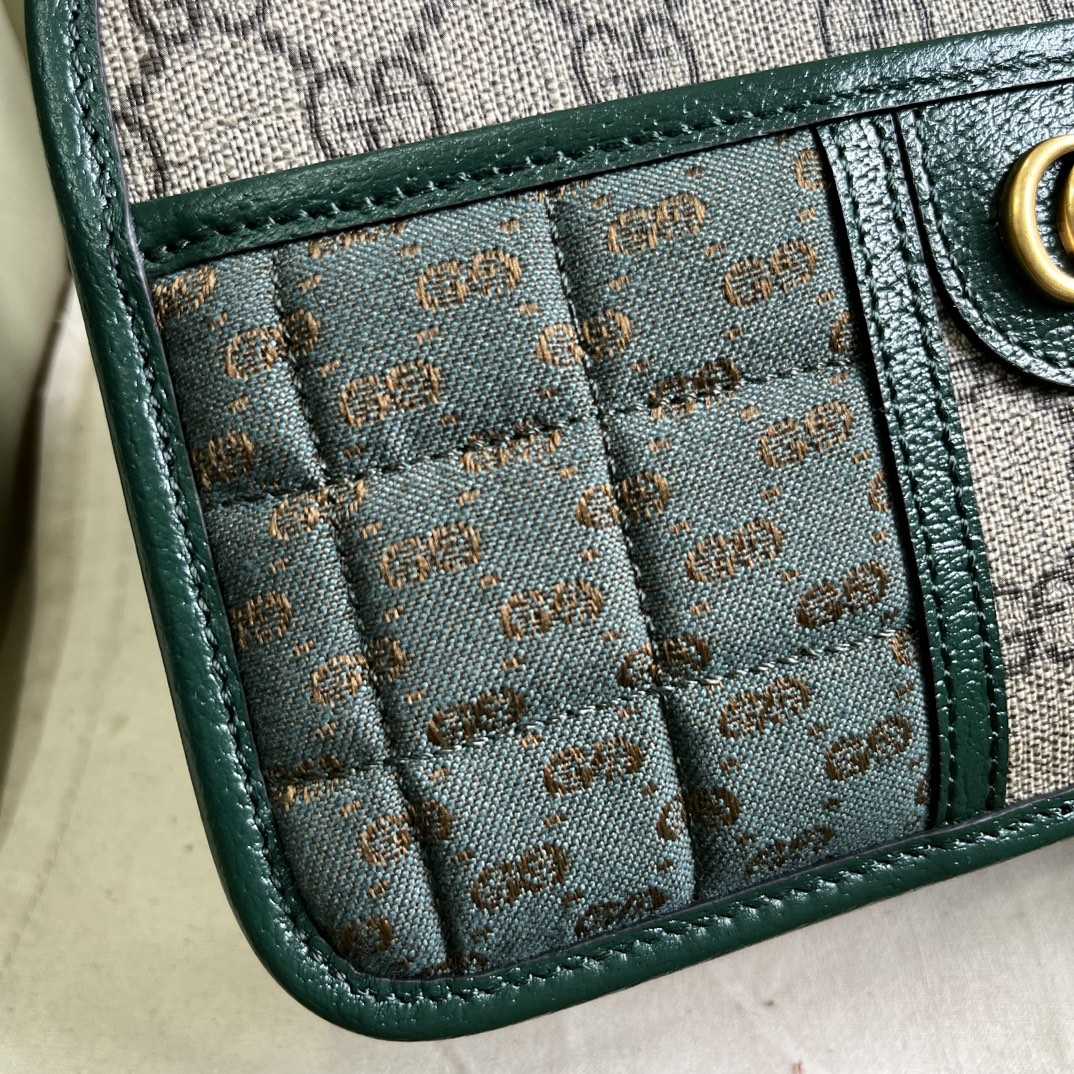 Gucci Mini GG Canvas Mini Shoulder Bag (21.5x 14x 7cm) - DopestKickz