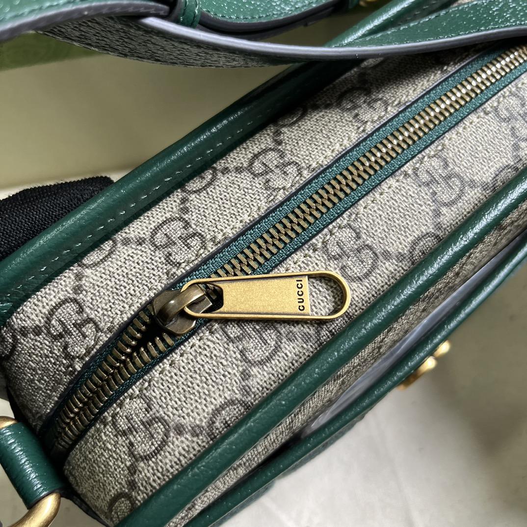 Gucci Mini GG Canvas Mini Shoulder Bag (21.5x 14x 7cm) - DopestKickz