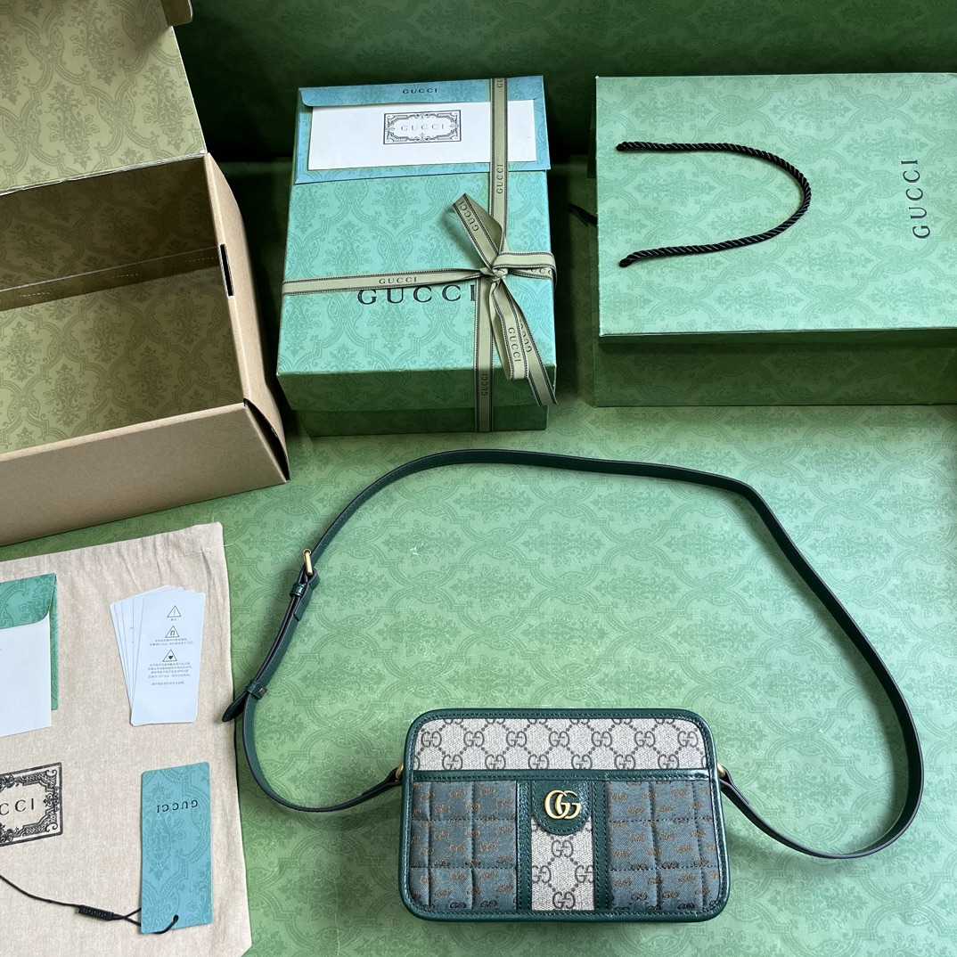 Gucci Mini GG Canvas Mini Shoulder Bag (21.5x 14x 7cm) - DopestKickz