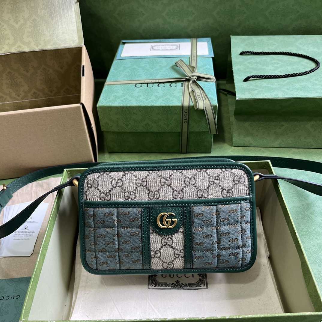 Gucci Mini GG Canvas Mini Shoulder Bag (21.5x 14x 7cm) - DopestKickz