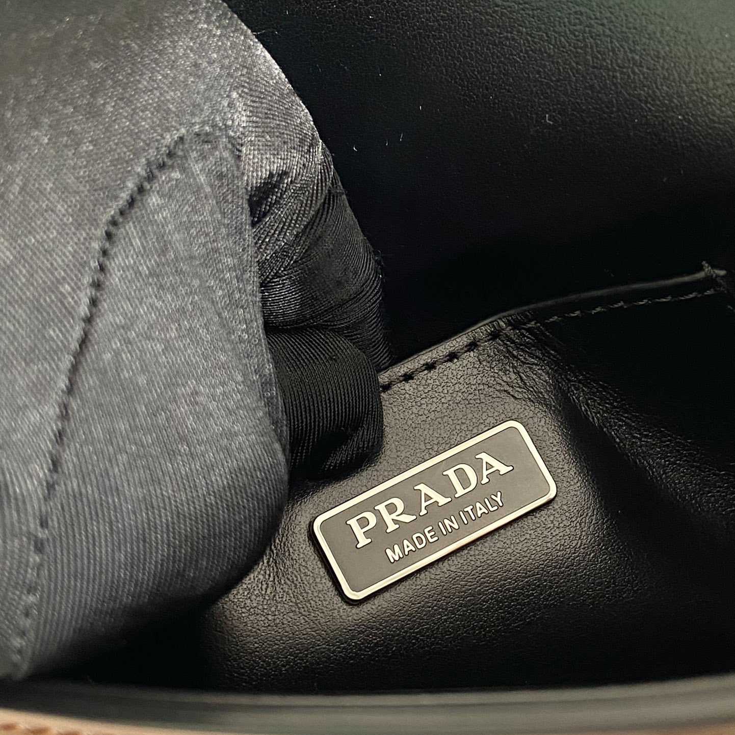 Prada Brushed Leather Mini-bag With Shoulder Strap - DopestKickz