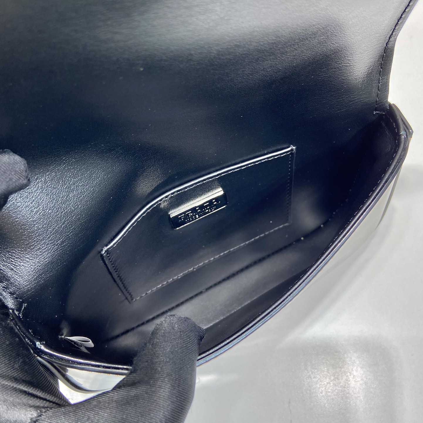 Prada Brushed Leather Mini-bag With Shoulder Strap - DopestKickz