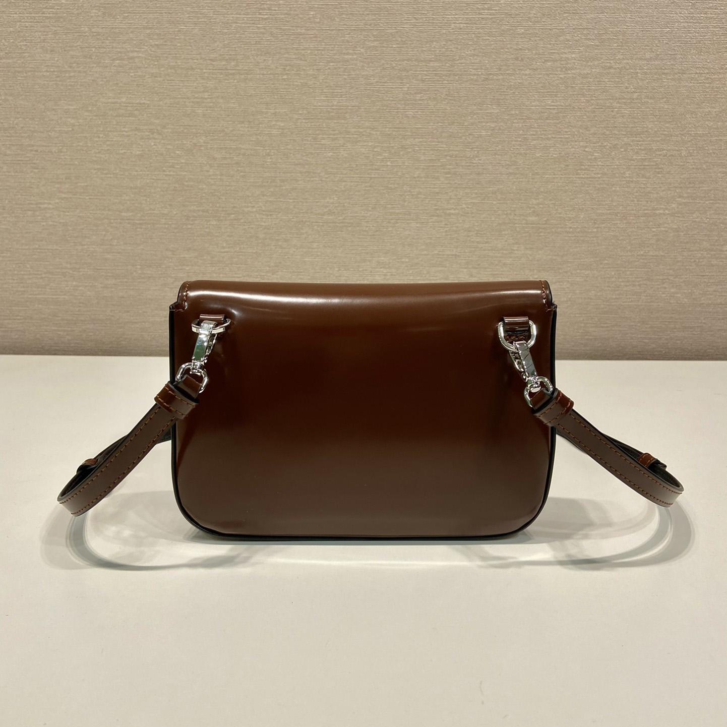 Prada Brushed Leather Mini-bag With Shoulder Strap - DopestKickz