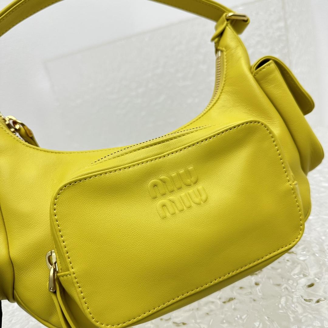 Miu Miu Nappa Leather Pocket Bag - DopestKickz