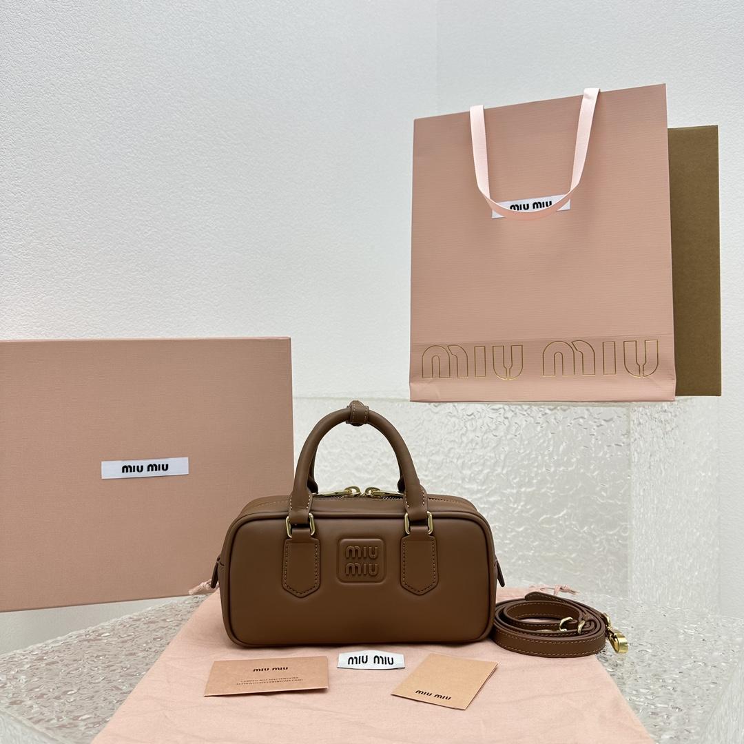 Miu Miu Arcadie Leather Bag - DopestKickz