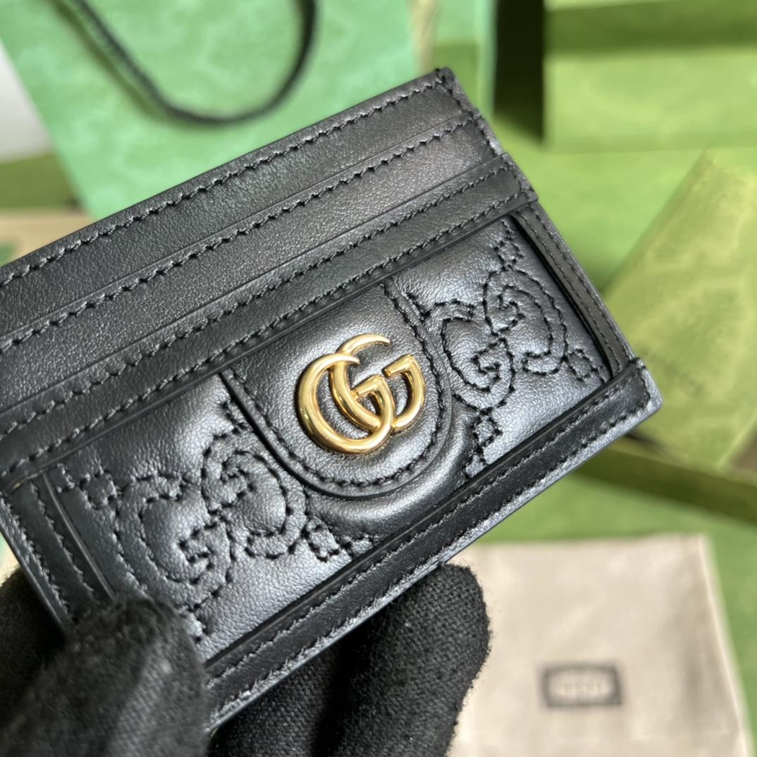 Gucci GG Matelasse Card Case - DopestKickz