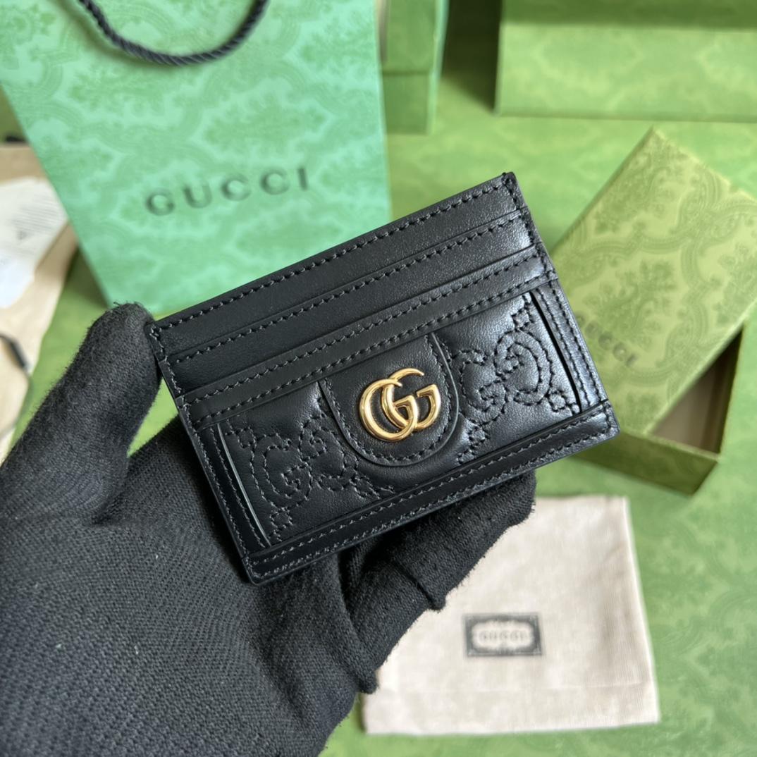 Gucci GG Matelasse Card Case - DopestKickz