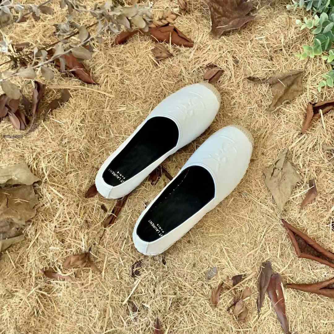 Saint Laurent Cassandre Espadrilles In Lambskin - DopestKickz