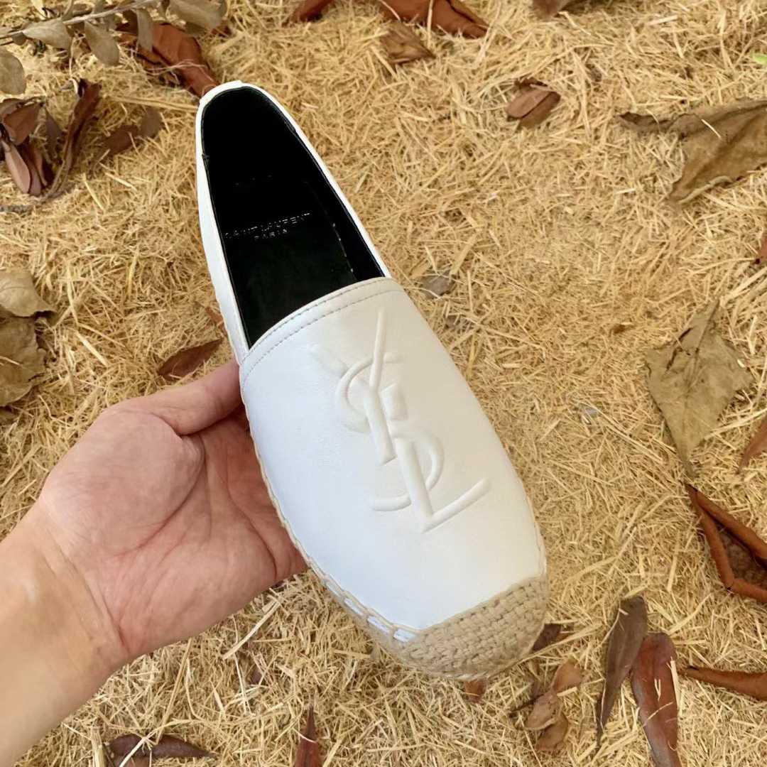 Saint Laurent Cassandre Espadrilles In Lambskin - DopestKickz