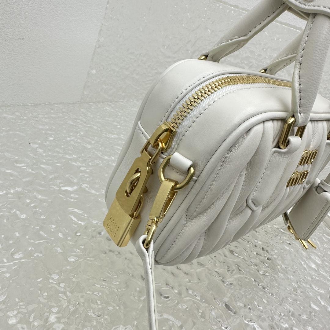 Miu Miu Matelassé Nappa Leather Top-handle Bag - DopestKickz