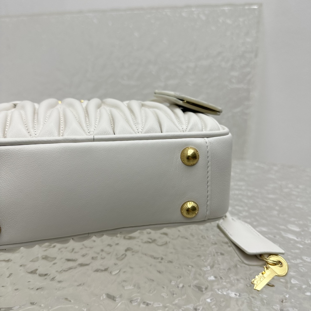 Miu Miu Matelassé Nappa Leather Top-handle Bag - DopestKickz