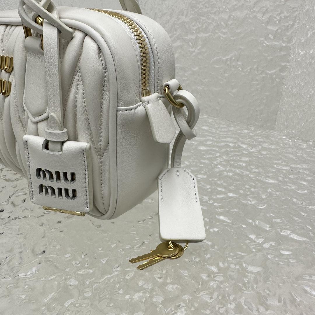 Miu Miu Matelassé Nappa Leather Top-handle Bag - DopestKickz