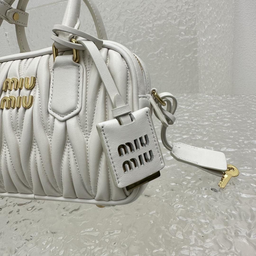 Miu Miu Matelassé Nappa Leather Top-handle Bag - DopestKickz