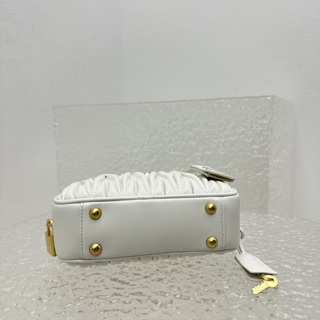 Miu Miu Matelassé Nappa Leather Top-handle Bag - DopestKickz