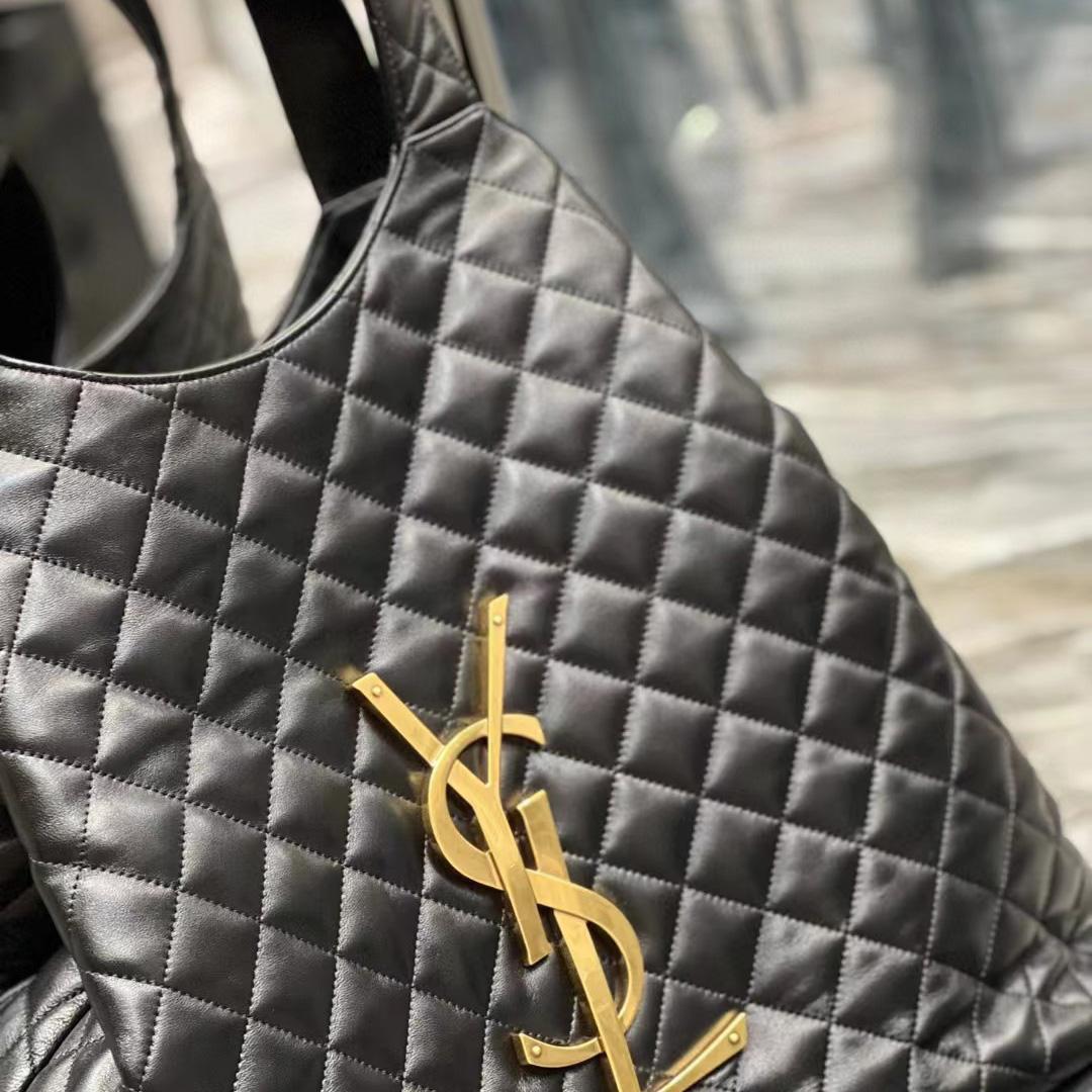 Saint Laurent Icare Extra large Embellished Quilted Leather Tote (58-34-8cm) - DopestKickz