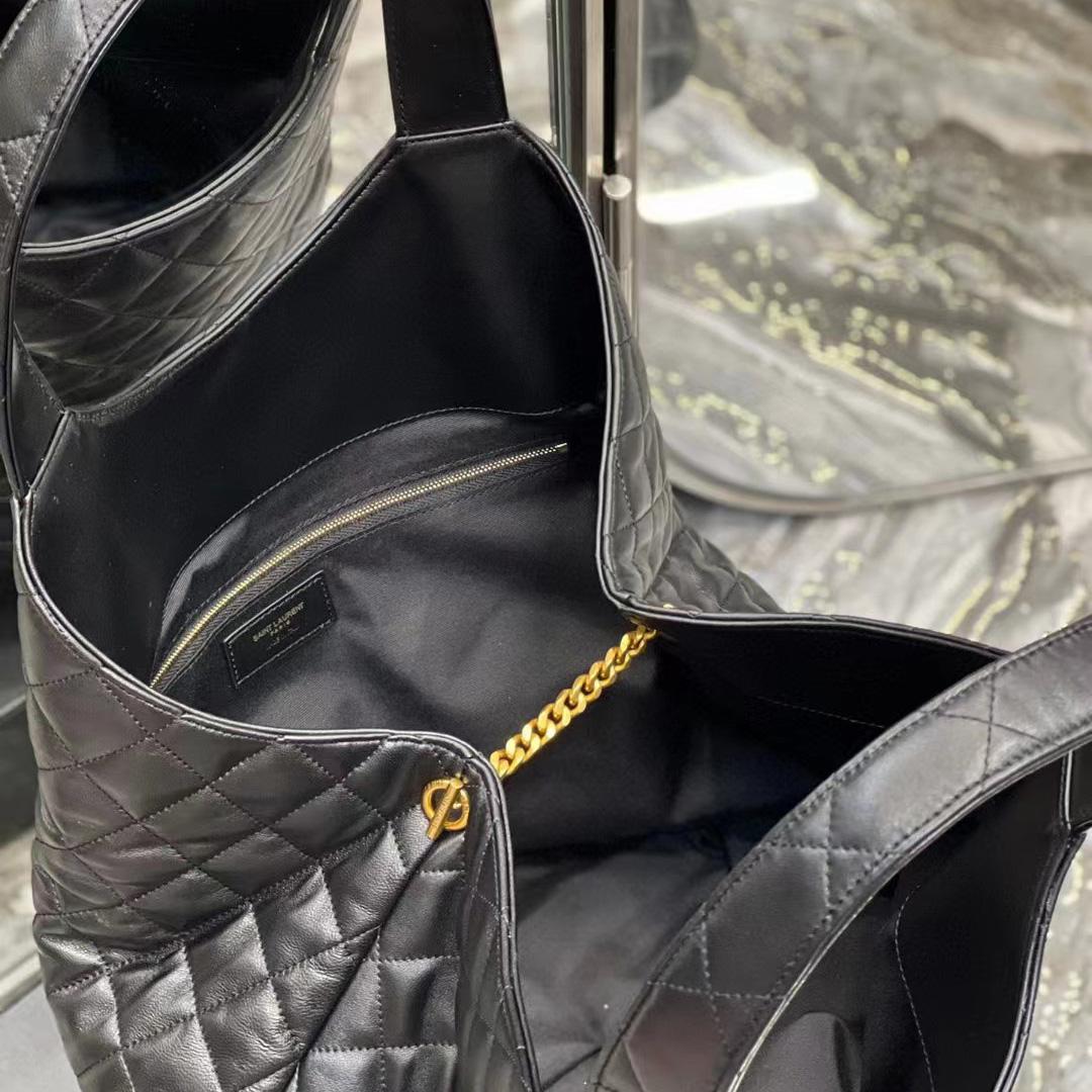 Saint Laurent Icare Extra large Embellished Quilted Leather Tote (58-34-8cm) - DopestKickz