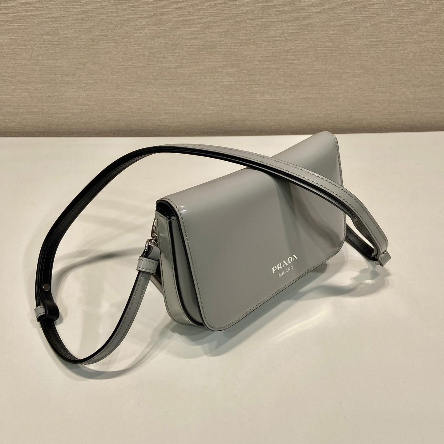 Prada Brushed Leather Mini-bag With Shoulder Strap - DopestKickz