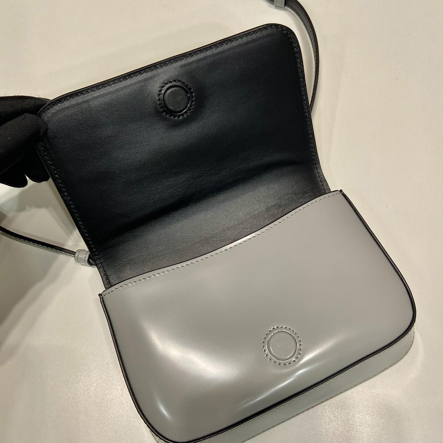 Prada Brushed Leather Mini-bag With Shoulder Strap - DopestKickz