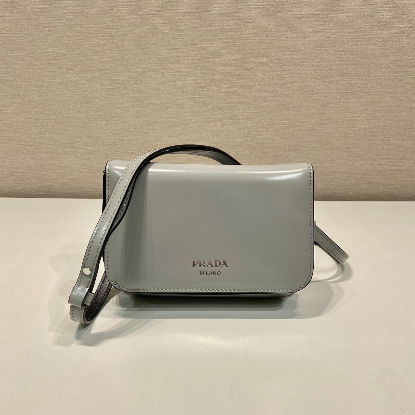 Prada Brushed Leather Mini-bag With Shoulder Strap - DopestKickz