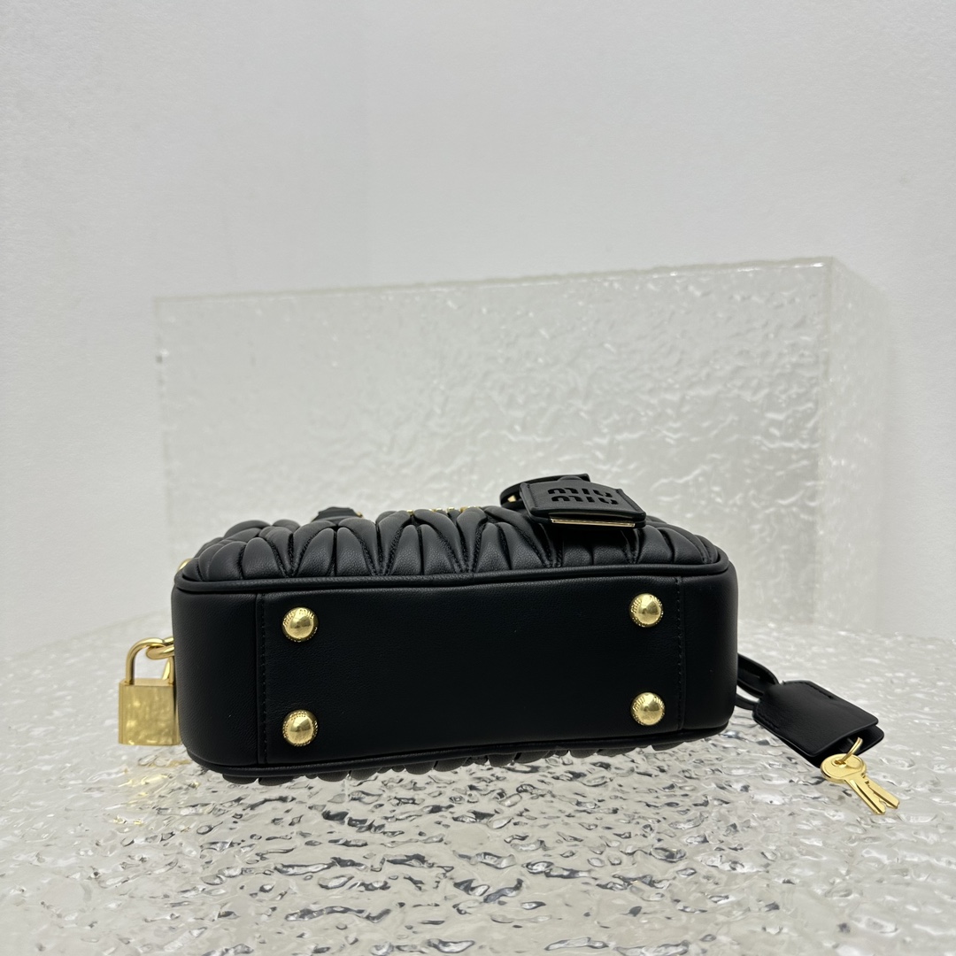 Miu Miu Matelassé Nappa Leather Top-handle Bag - DopestKickz