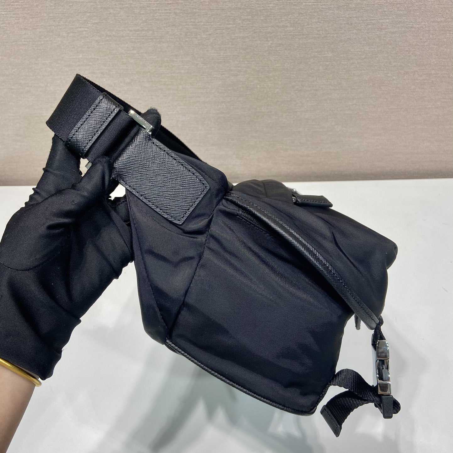 Prada Re-Nylon And Saffiano Leather Shoulder Bag - DopestKickz