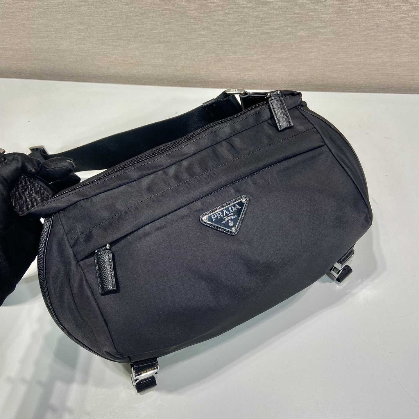 Prada Re-Nylon And Saffiano Leather Shoulder Bag - DopestKickz