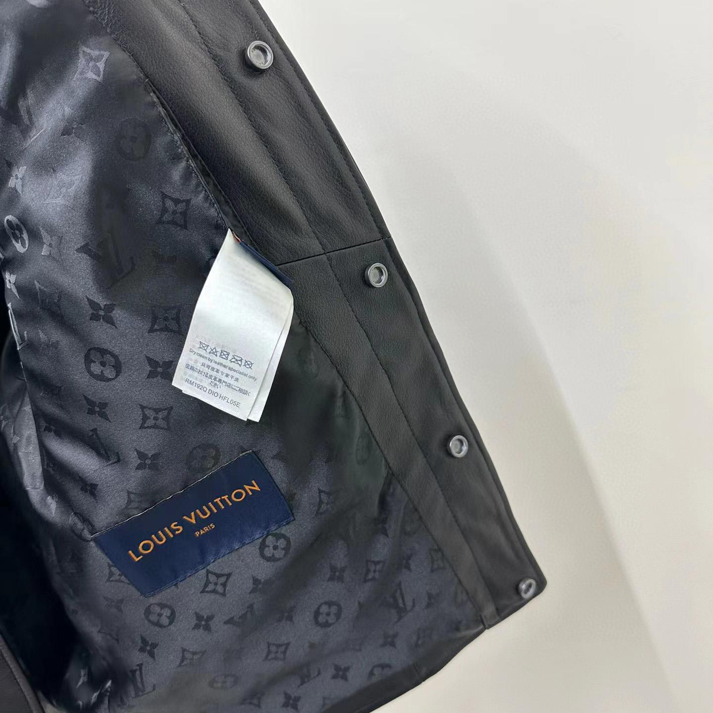 Louis Vuitton Monogram Leather Trucker Jacket   1AAUY8 - DopestKickz