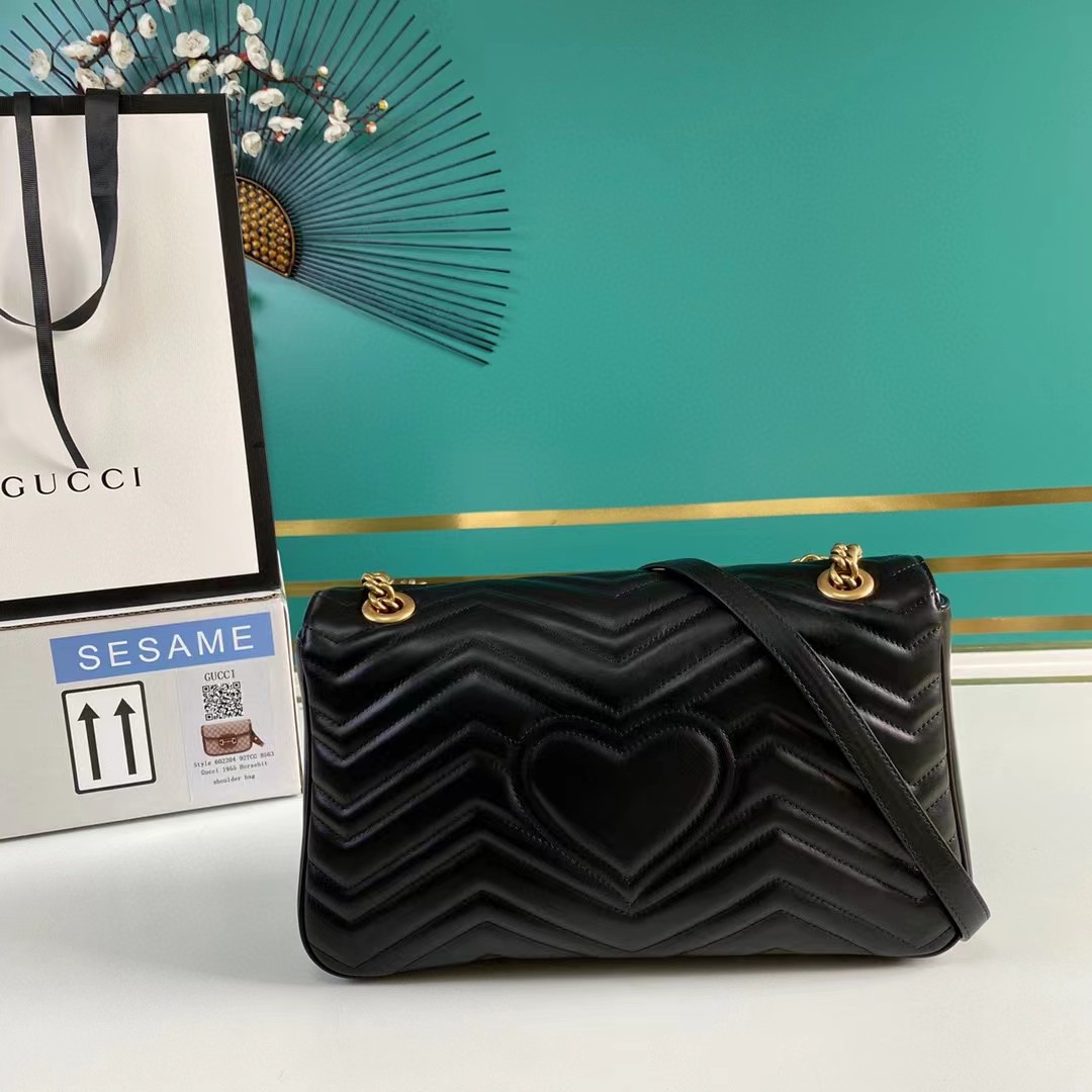 Gucci GG Marmont Medium Shoulder Bag(31-19-7CM)     - DopestKickz