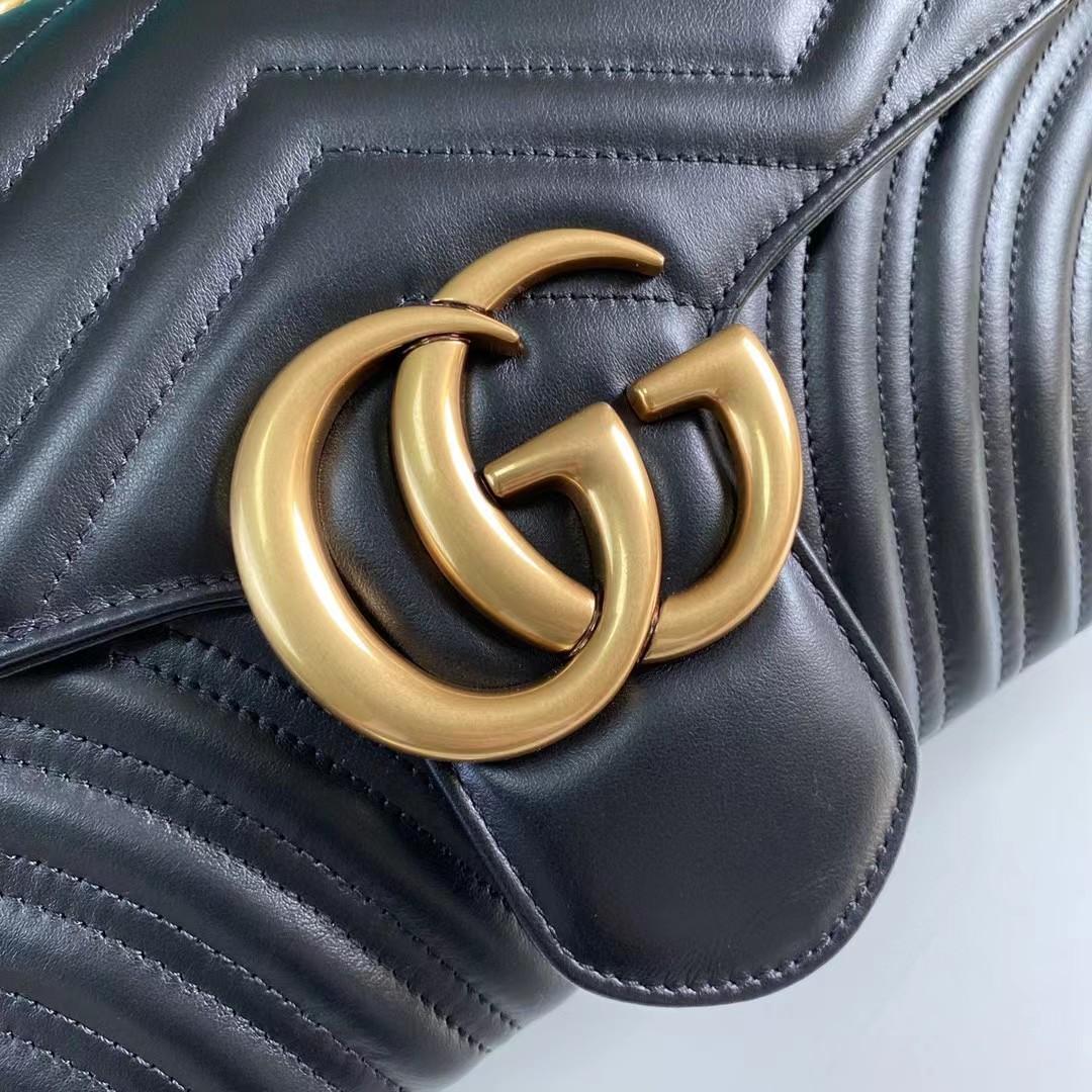Gucci GG Marmont Medium Shoulder Bag(31-19-7CM)     - DopestKickz