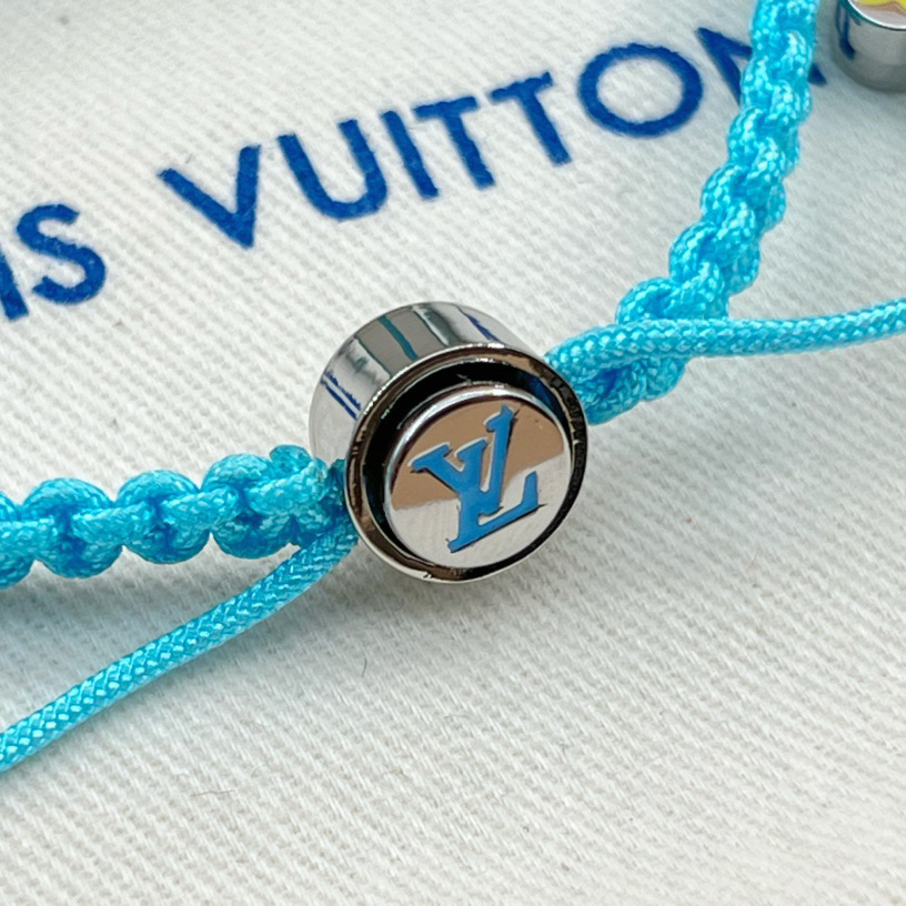 Louis Vuitton Monogram Colors Braided Bracelet   M1088A - DopestKickz