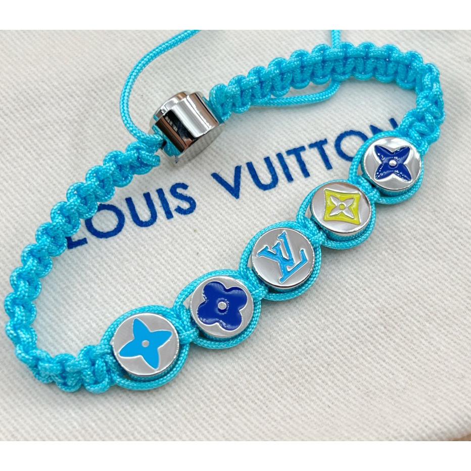 Louis Vuitton Monogram Colors Braided Bracelet   M1088A - DopestKickz