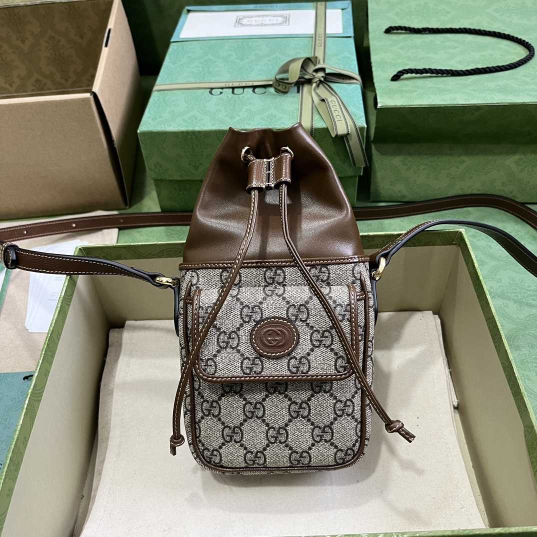 Gucci GG Mini Bucket Bag With Interlocking G - DopestKickz