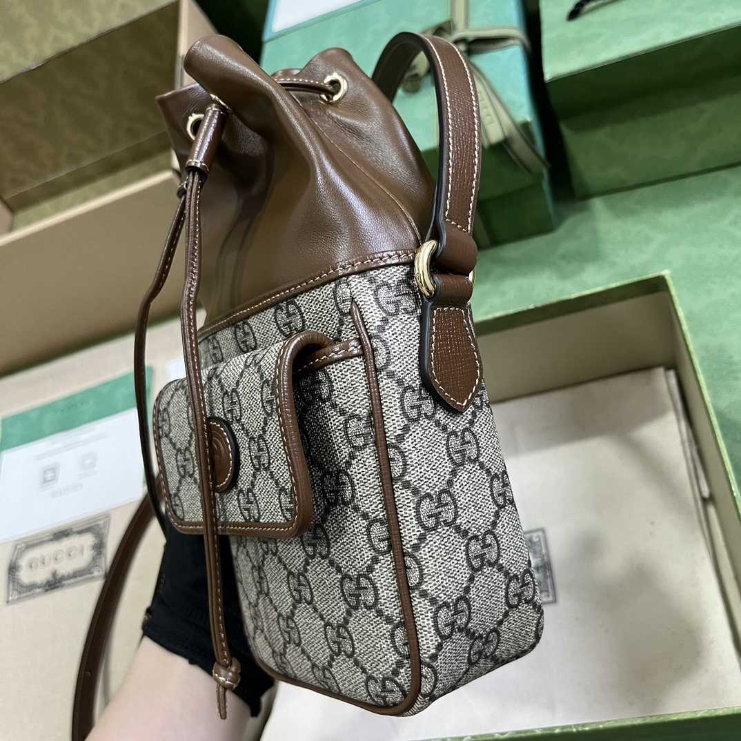 Gucci GG Mini Bucket Bag With Interlocking G - DopestKickz