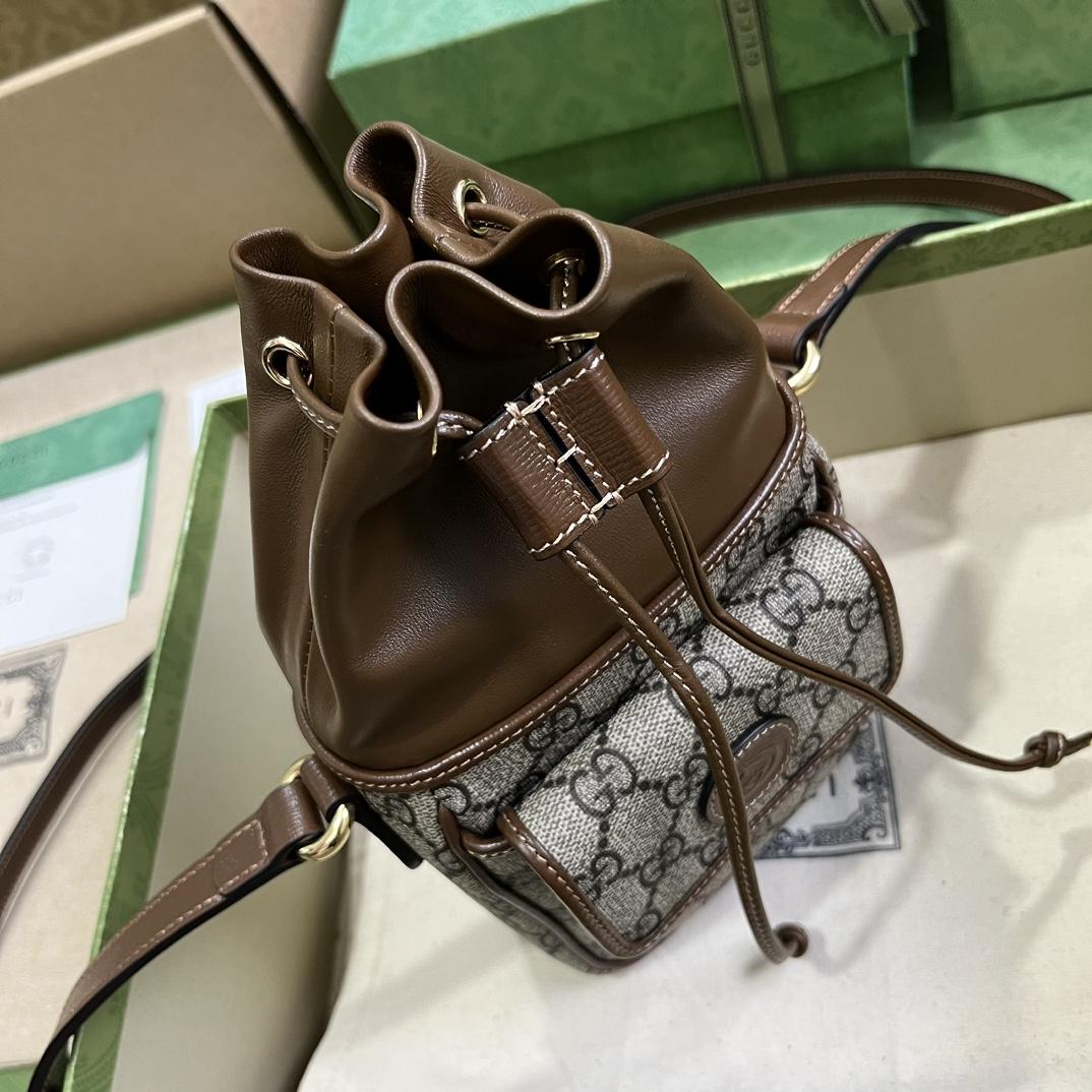 Gucci GG Mini Bucket Bag With Interlocking G - DopestKickz