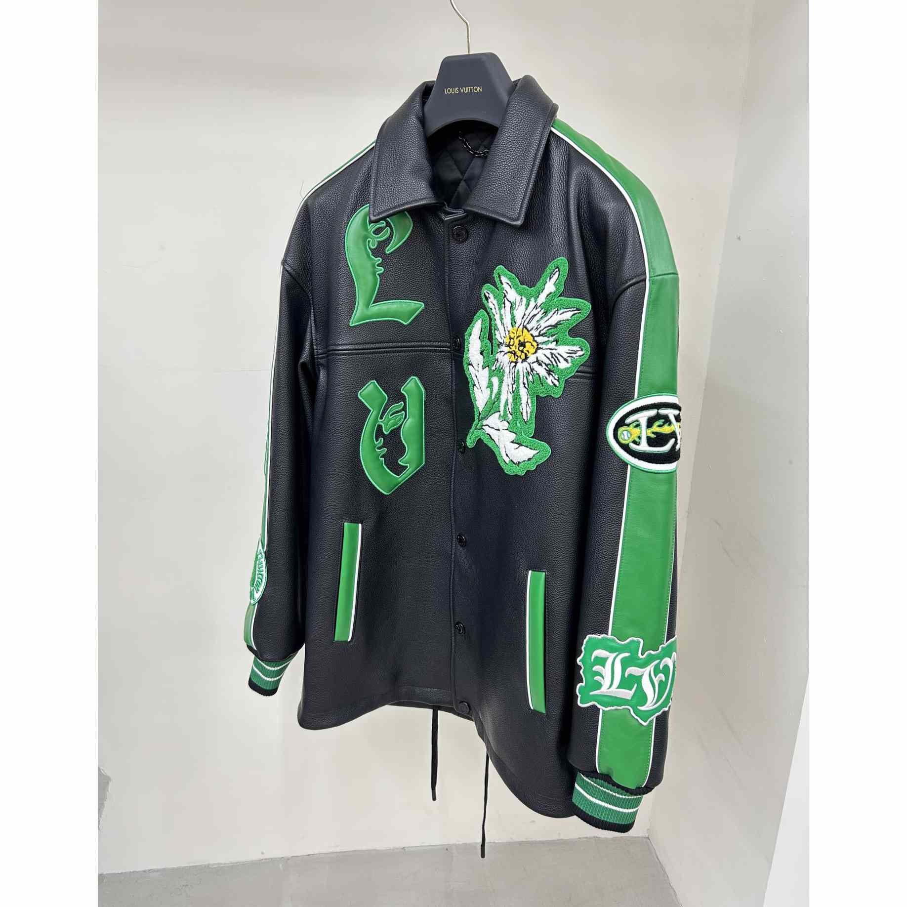 Louis Vuitton Long Leather Coach Jacket   - DopestKickz