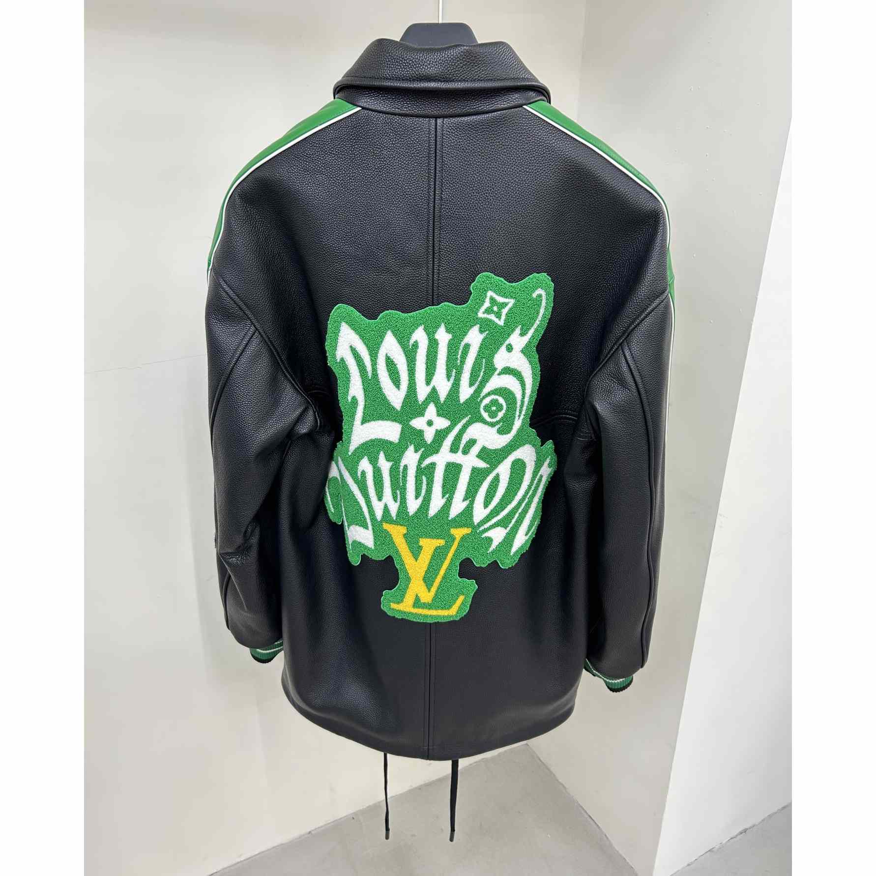 Louis Vuitton Long Leather Coach Jacket   - DopestKickz