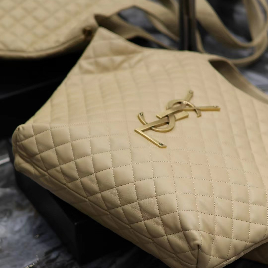Saint Laurent Icare Extra large Embellished Quilted Leather Tote (58-34-8cm) - DopestKickz