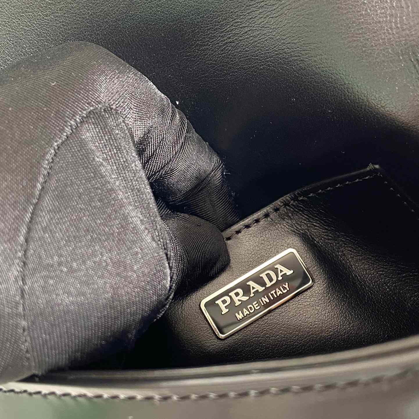 Prada Brushed Leather Mini-bag With Shoulder Strap - DopestKickz