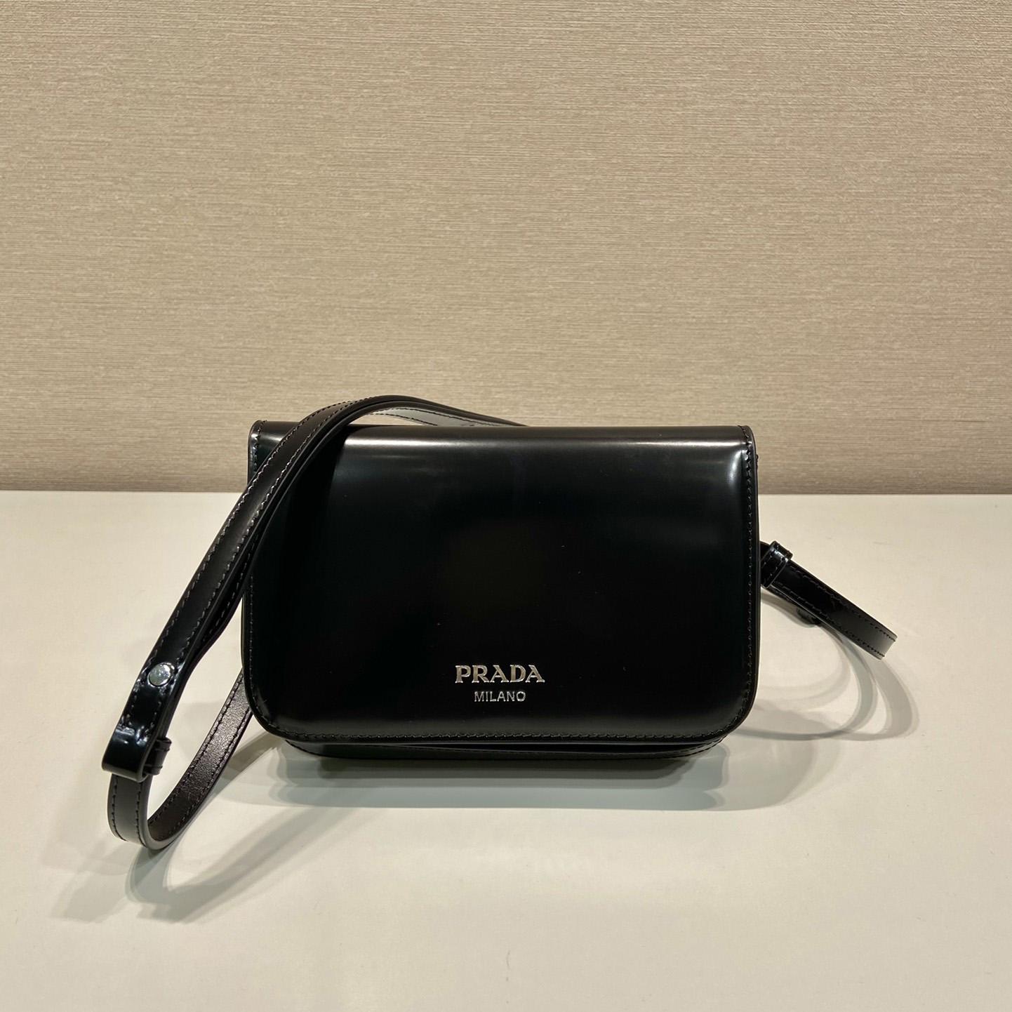 Prada Brushed Leather Mini-bag With Shoulder Strap - DopestKickz