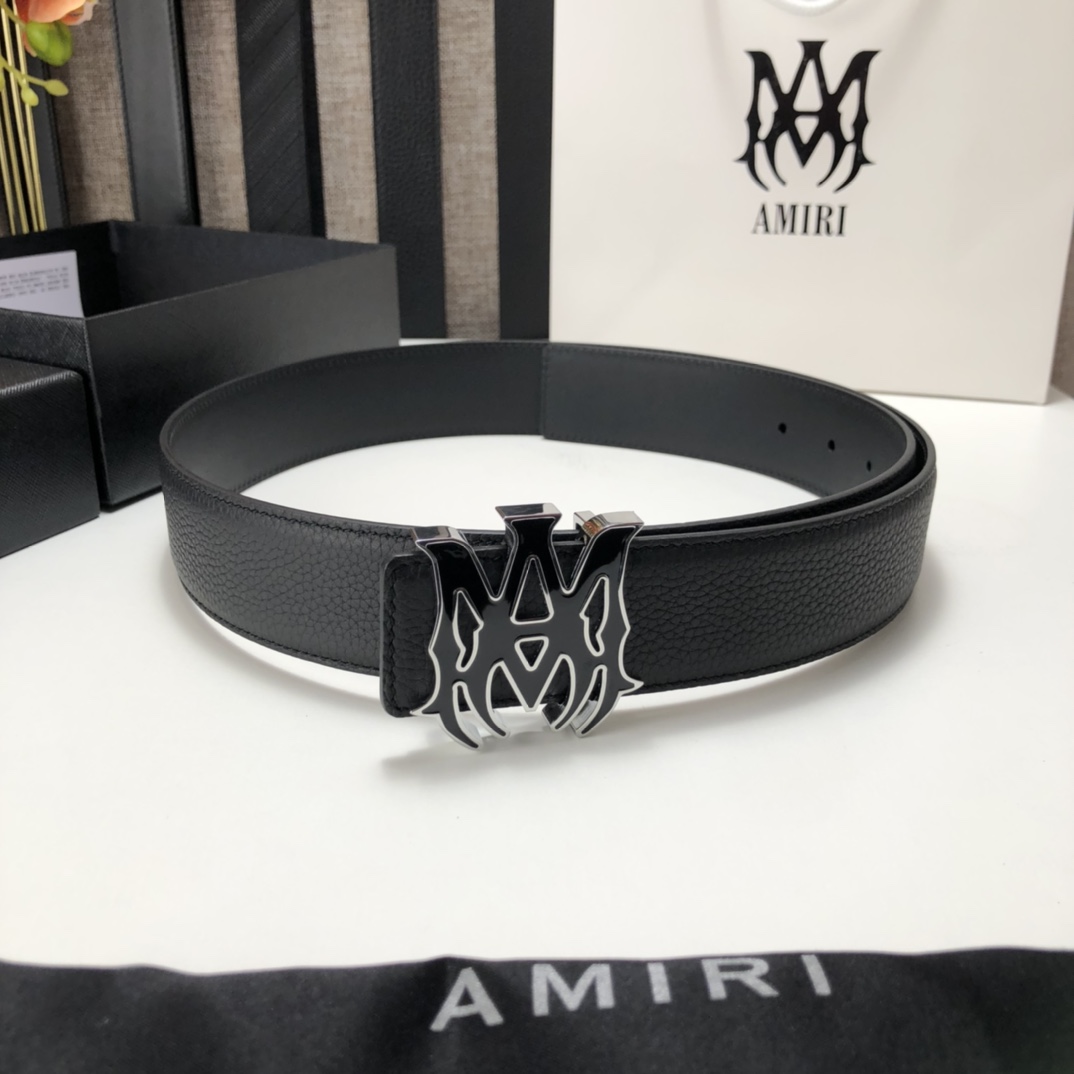 Amiri Ma Leather Belt - DopestKickz