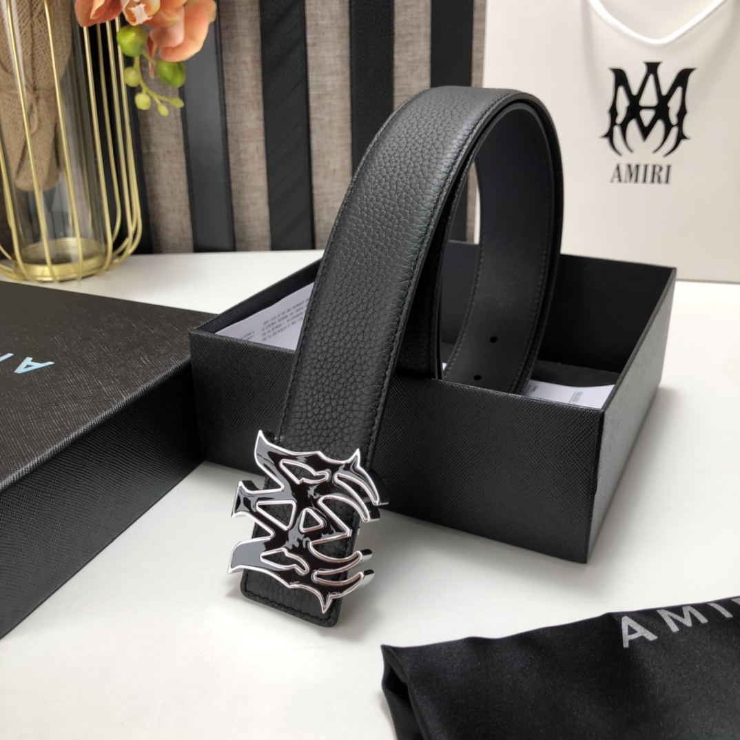 Amiri Ma Leather Belt - DopestKickz