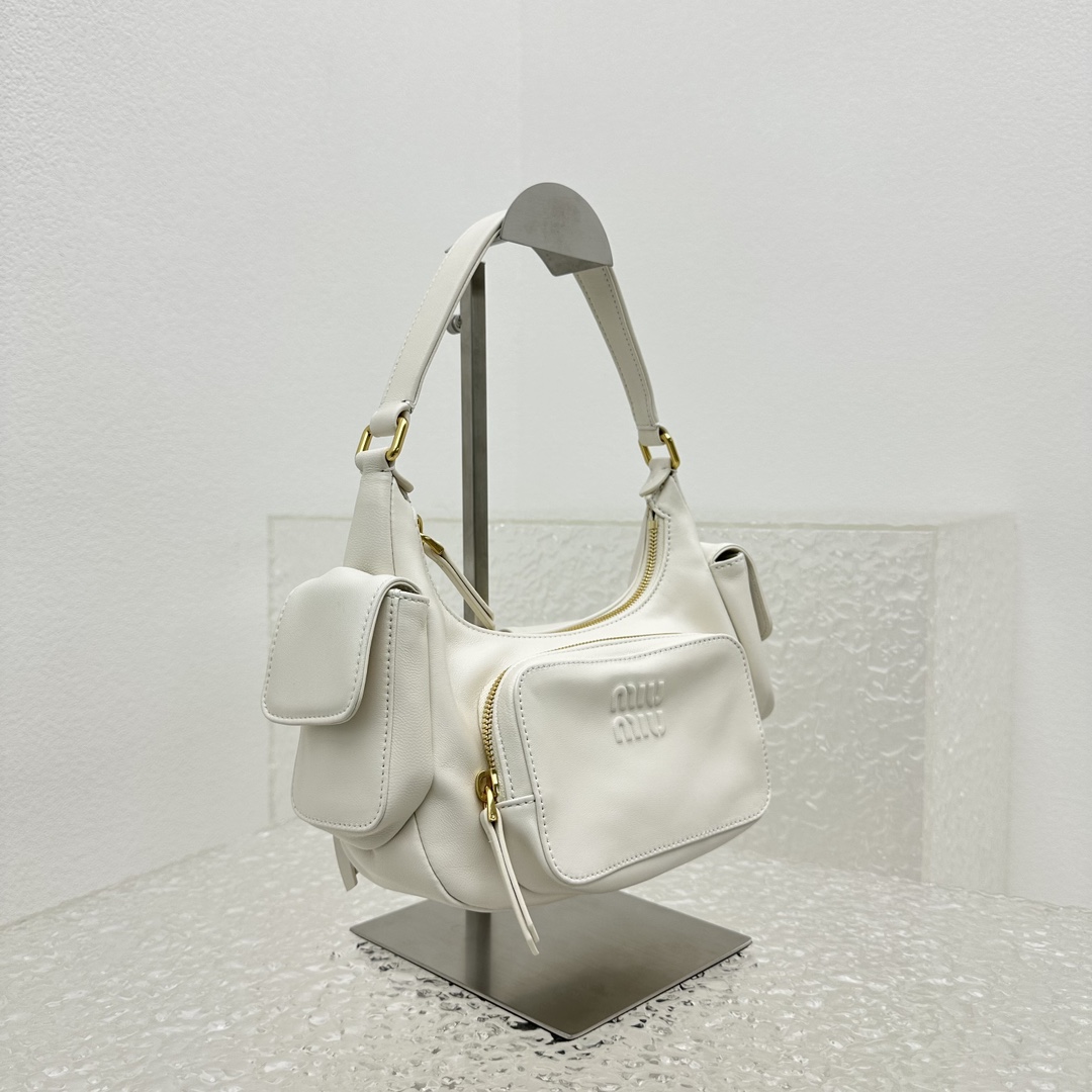 Miu Miu Nappa Leather Pocket Bag - DopestKickz