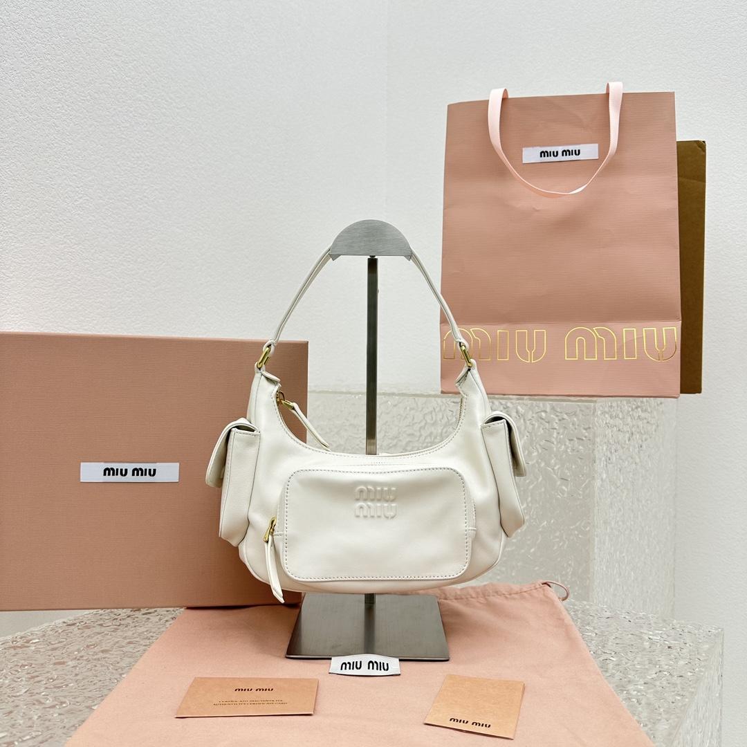 Miu Miu Nappa Leather Pocket Bag - DopestKickz