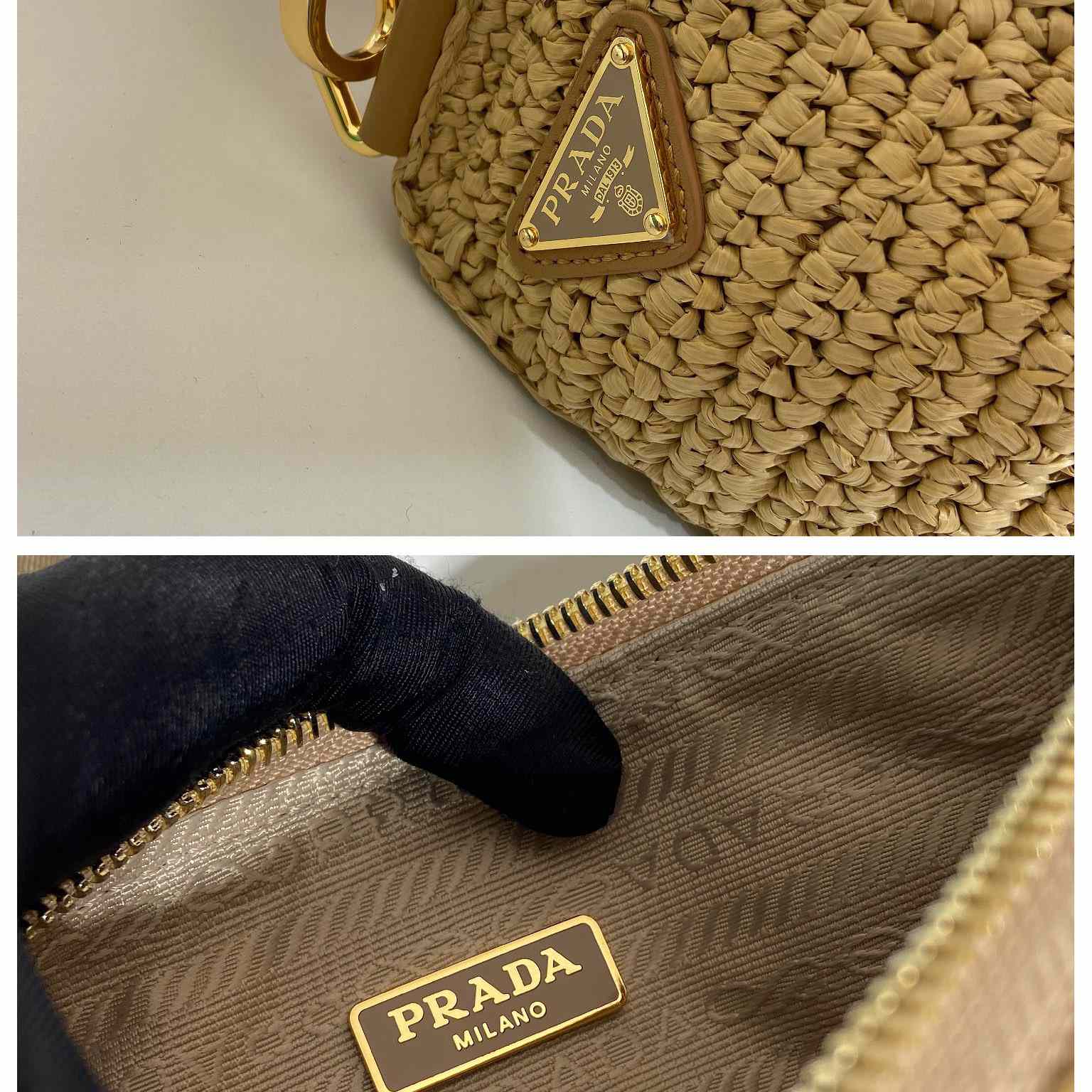 Prada Triangle Crochet Shoulder Bag - DopestKickz