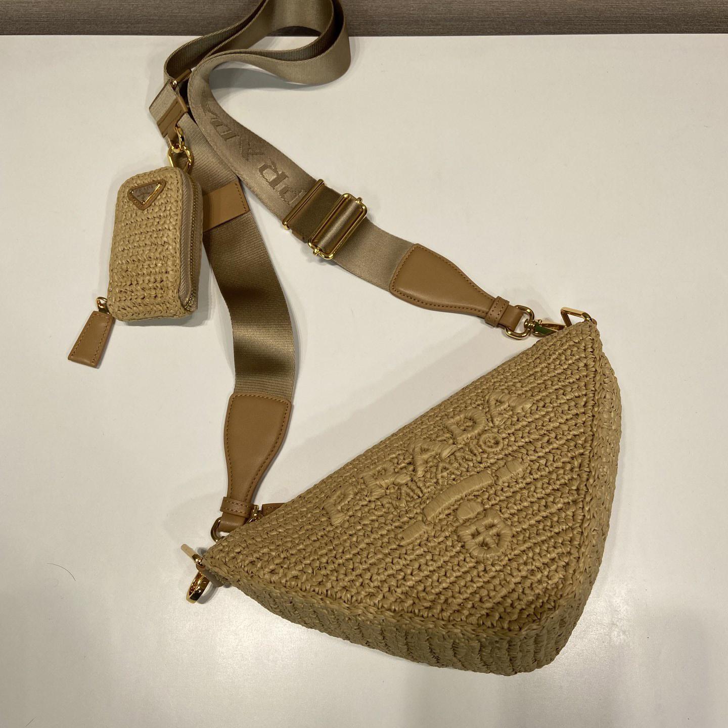 Prada Triangle Crochet Shoulder Bag - DopestKickz