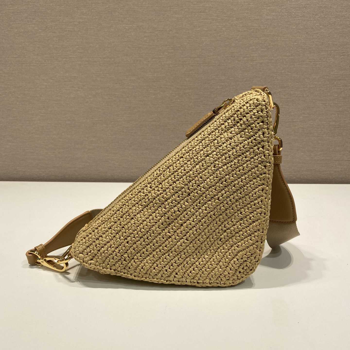 Prada Triangle Crochet Shoulder Bag - DopestKickz