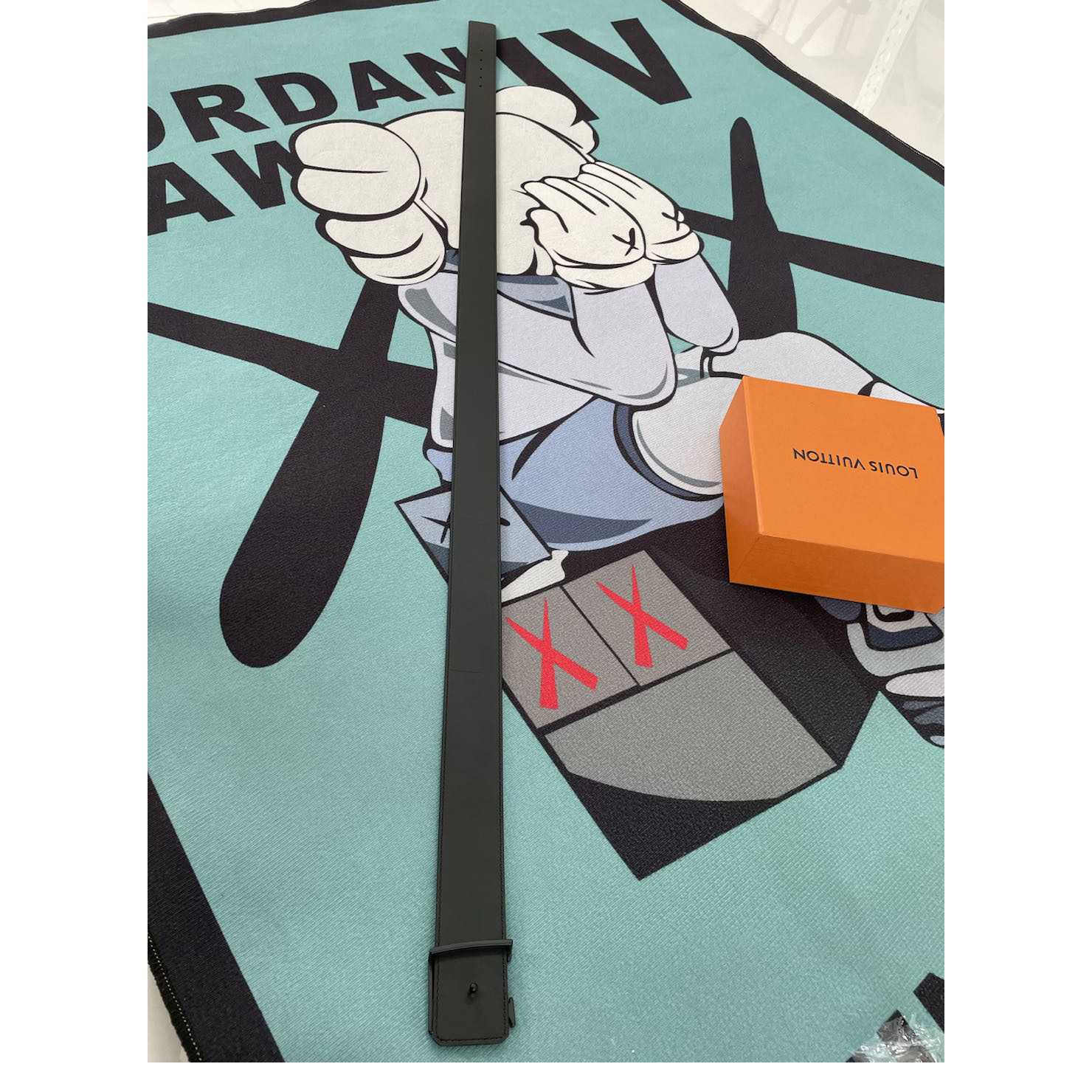 Louis Vuitton Monogram Black Leather Belt - DopestKickz