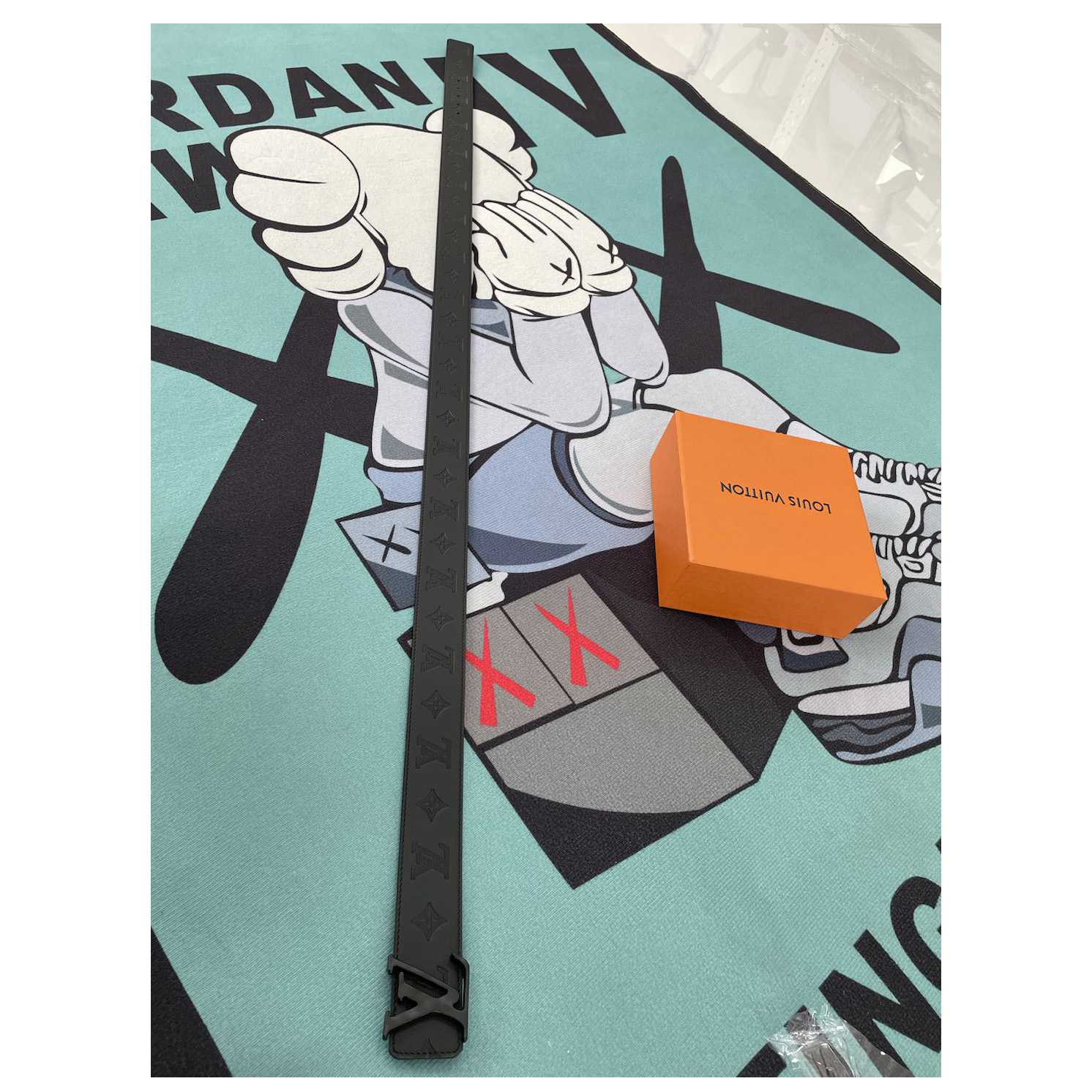 Louis Vuitton Monogram Black Leather Belt - DopestKickz