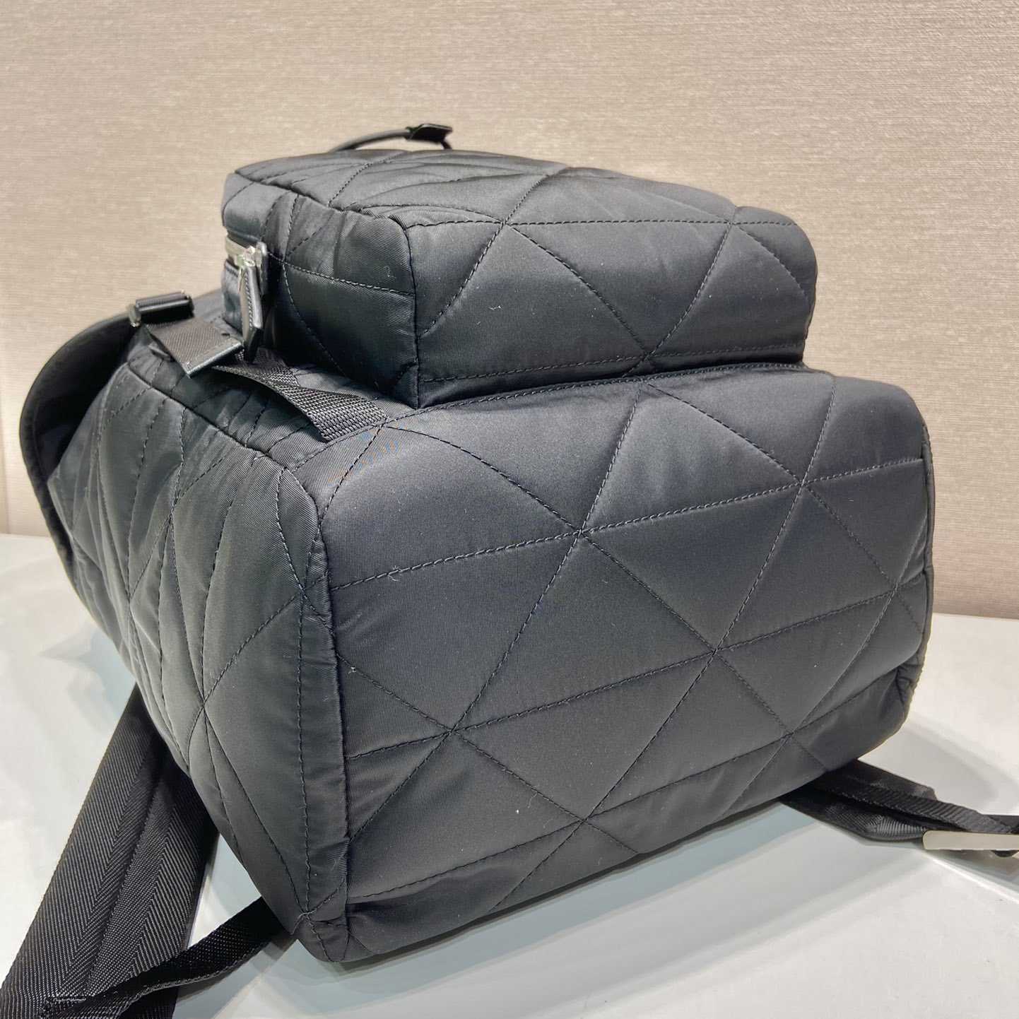 Prada Re-Nylon Backpack With Topstitching - DopestKickz